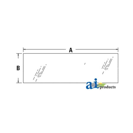 A & I Products Glass, Rear, Lower 38" x23.25" x2.25" A-3A751-70550